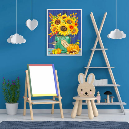 Sunflower - Full Round Drill Diamond Painting 40*50CM