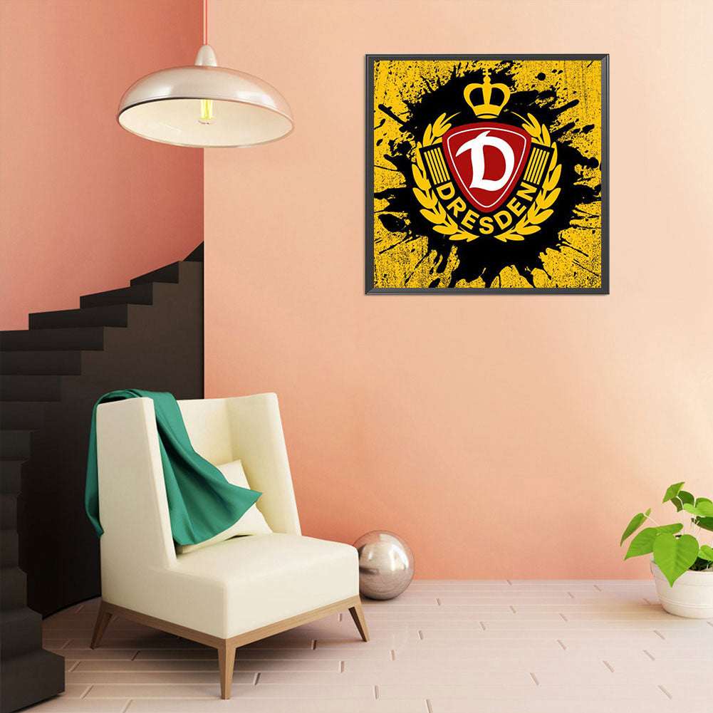 Team Logo - Full Round Drill Diamond Painting 40*40CM