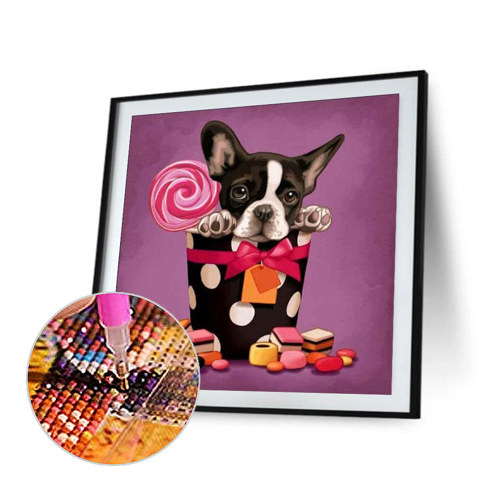 Dog - Full Round Drill Diamond Painting 30*30CM