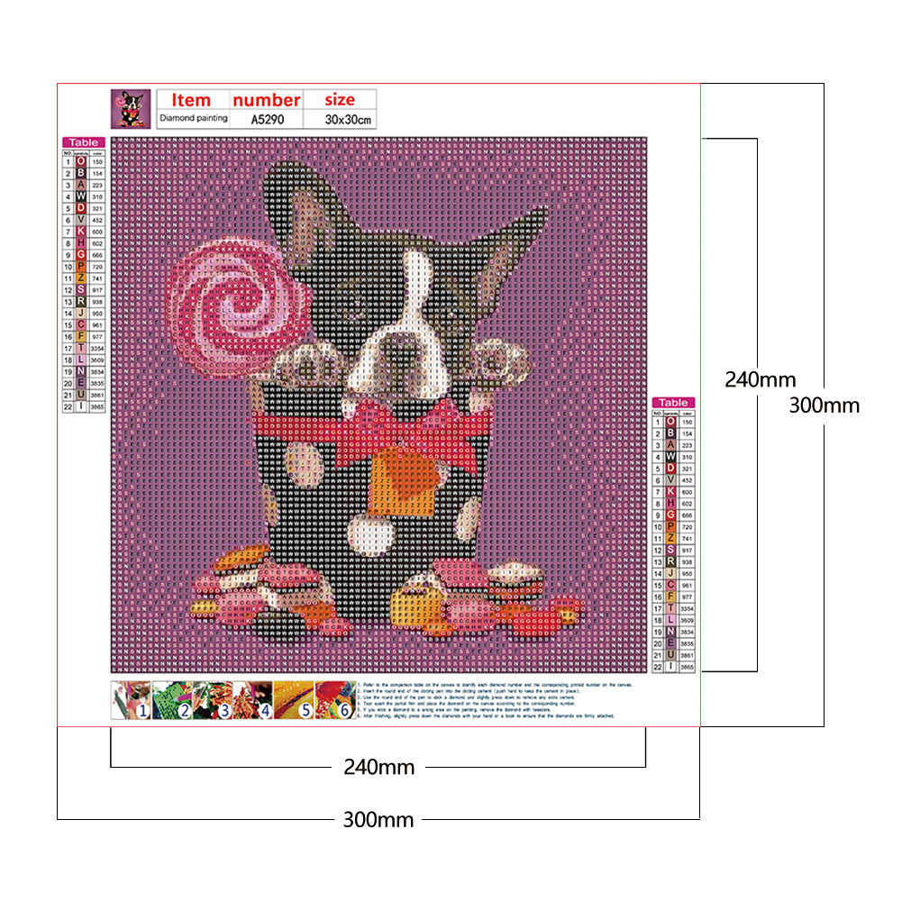 Dog - Full Round Drill Diamond Painting 30*30CM