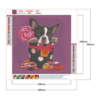 Dog - Full Round Drill Diamond Painting 30*30CM