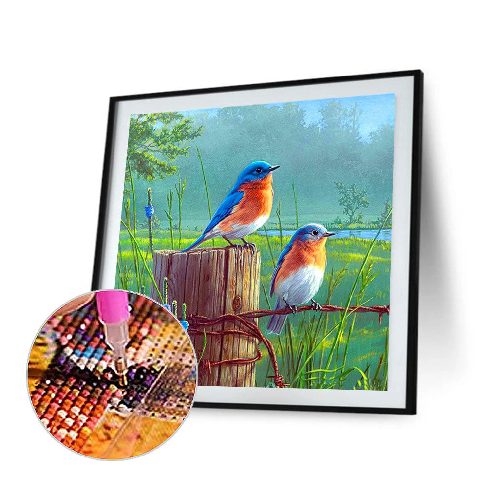 Bird - Full Round Drill Diamond Painting 40*40CM