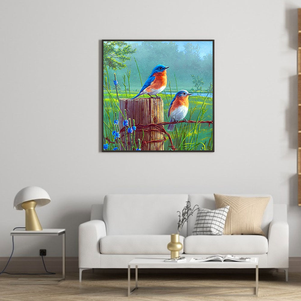 Bird - Full Round Drill Diamond Painting 40*40CM