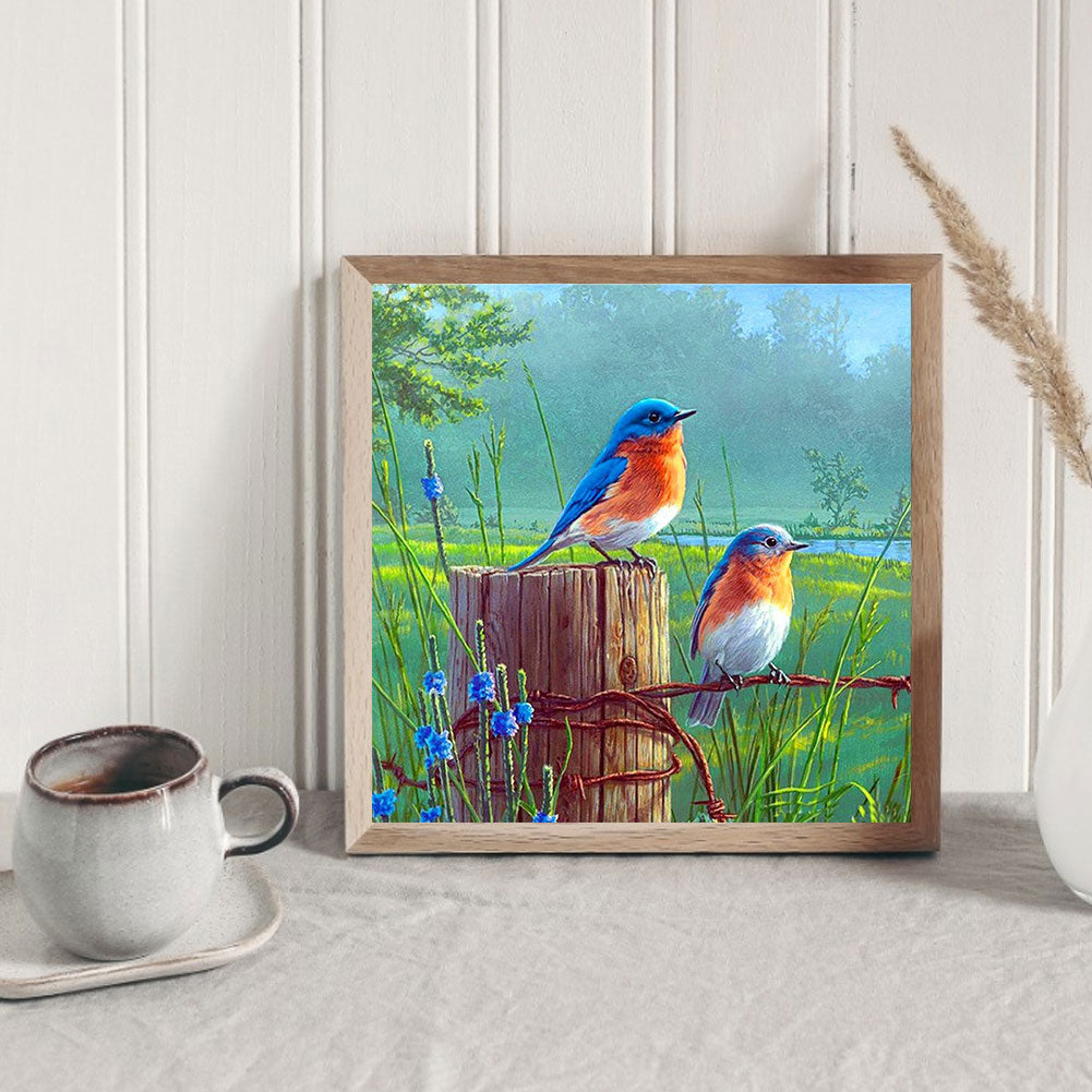 Bird - Full Round Drill Diamond Painting 40*40CM