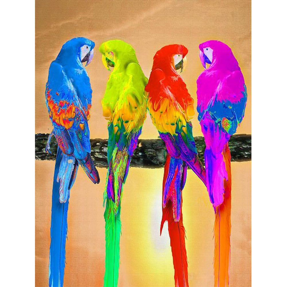 Birds - Full Round Drill Diamond Painting 30*40CM