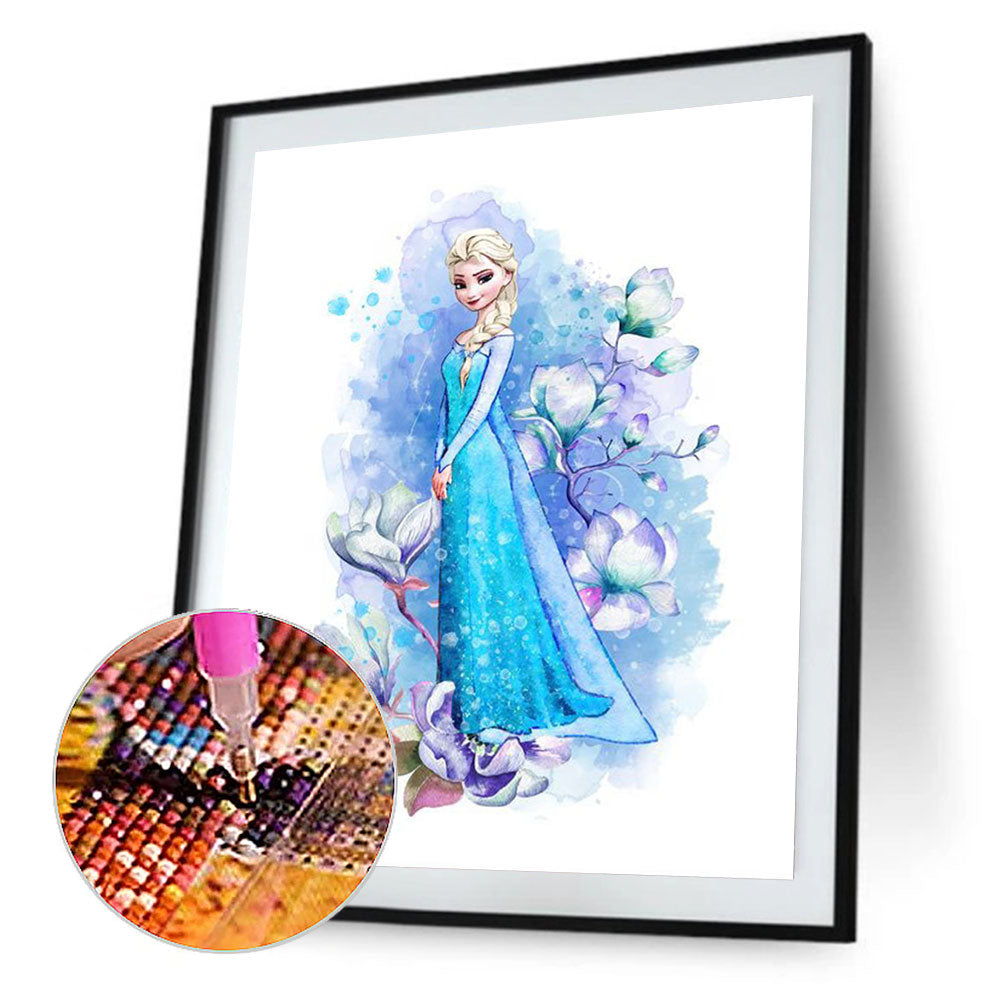 Princess Elsa - Full Round Drill Diamond Painting 50*60CM