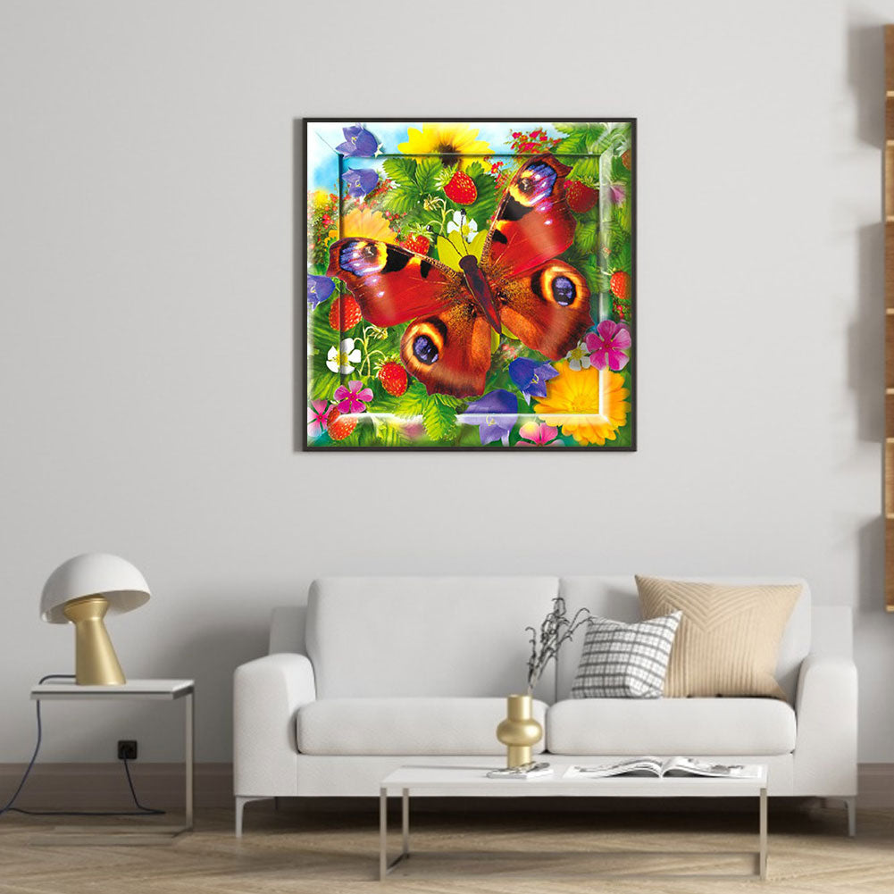 Pansies - Full Round Drill Diamond Painting 30*30CM