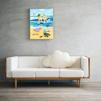 Leisure Time By The Sea - Full Round Drill Diamond Painting 30*40CM