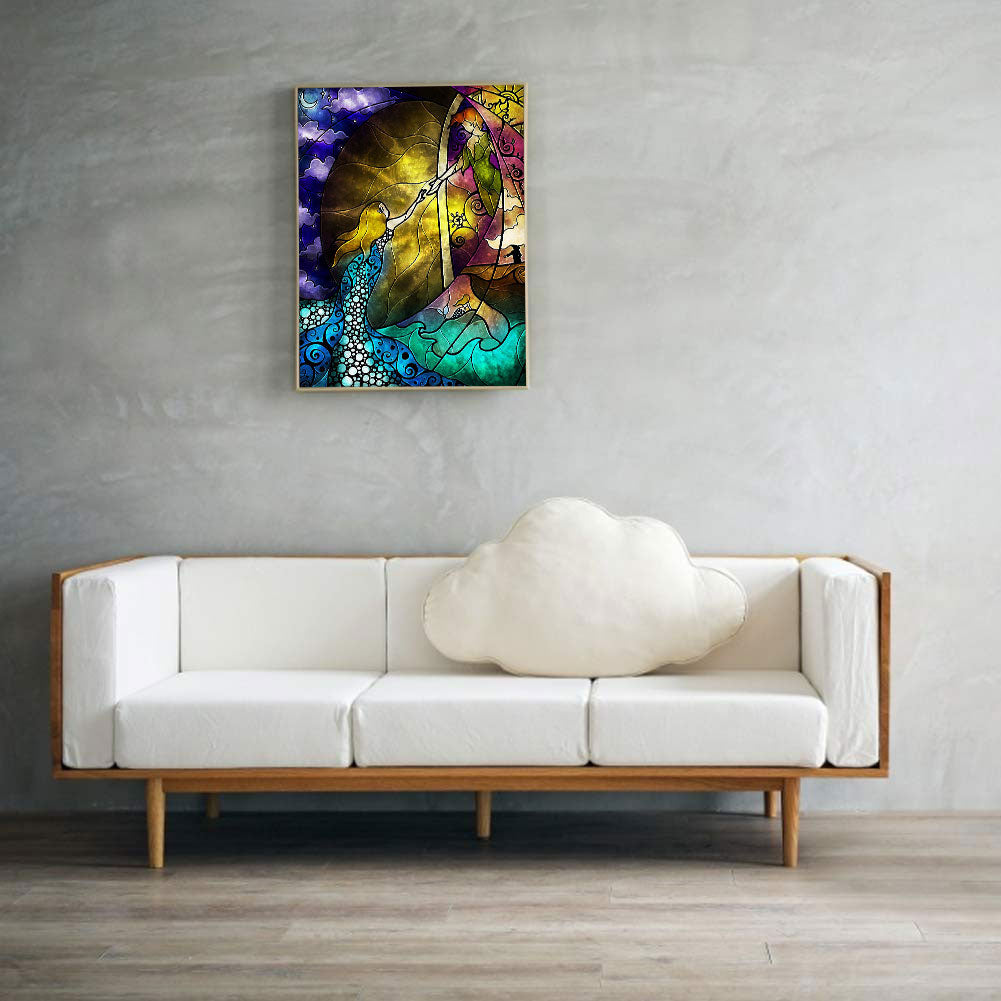 Mermaid - Full Round Drill Diamond Painting 30*40CM