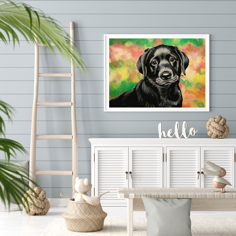 Dog - Full Round Drill Diamond Painting 40*30CM
