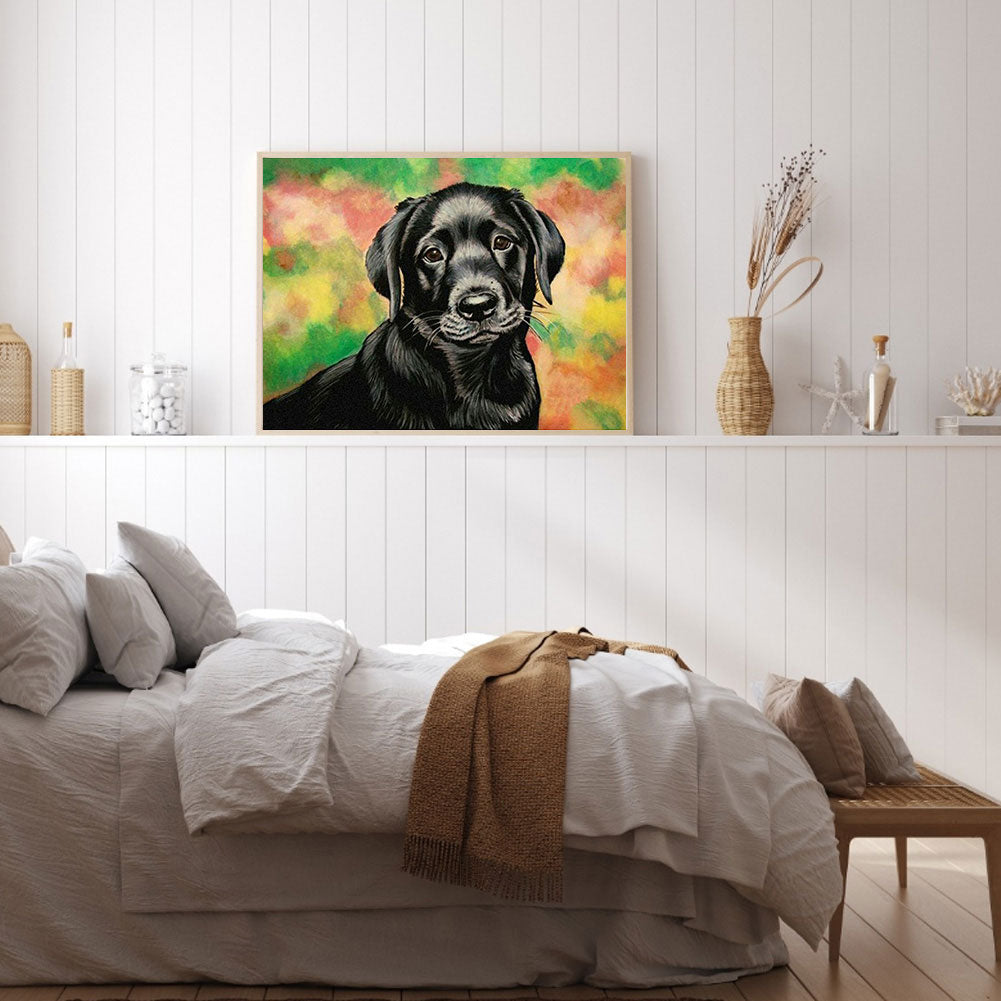 Dog - Full Round Drill Diamond Painting 40*30CM