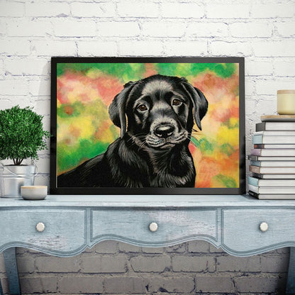 Dog - Full Round Drill Diamond Painting 40*30CM