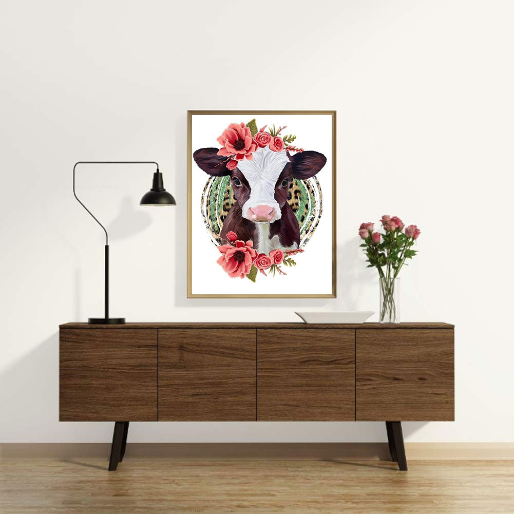 Cows - Full Round Drill Diamond Painting 30*40CM