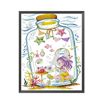 Mermaid'S Boudoir - 14CT Stamped Cross Stitch 40*54CM