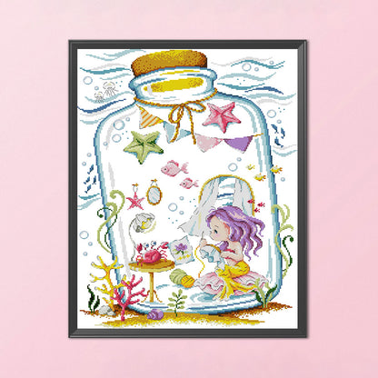 Mermaid'S Boudoir - 14CT Stamped Cross Stitch 40*54CM