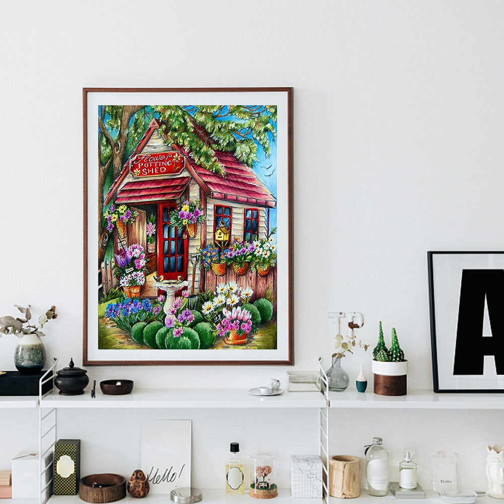 Garden Corner - Full Round Drill Diamond Painting 40*50CM