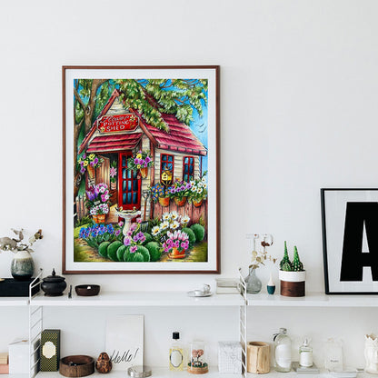 Garden Corner - Full Round Drill Diamond Painting 40*50CM