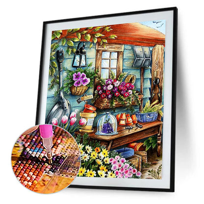 Garden Corner - Full Round Drill Diamond Painting 40*50CM