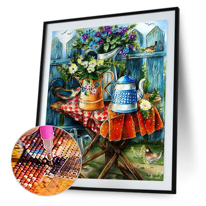 Garden Corner - Full Round Drill Diamond Painting 40*50CM