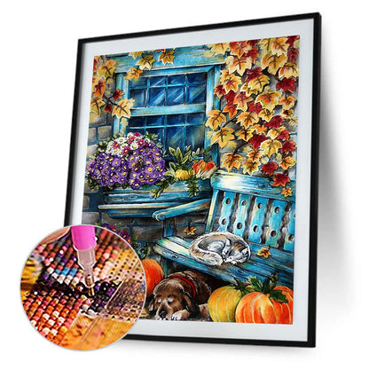 Garden Corner - Full Round Drill Diamond Painting 40*50CM