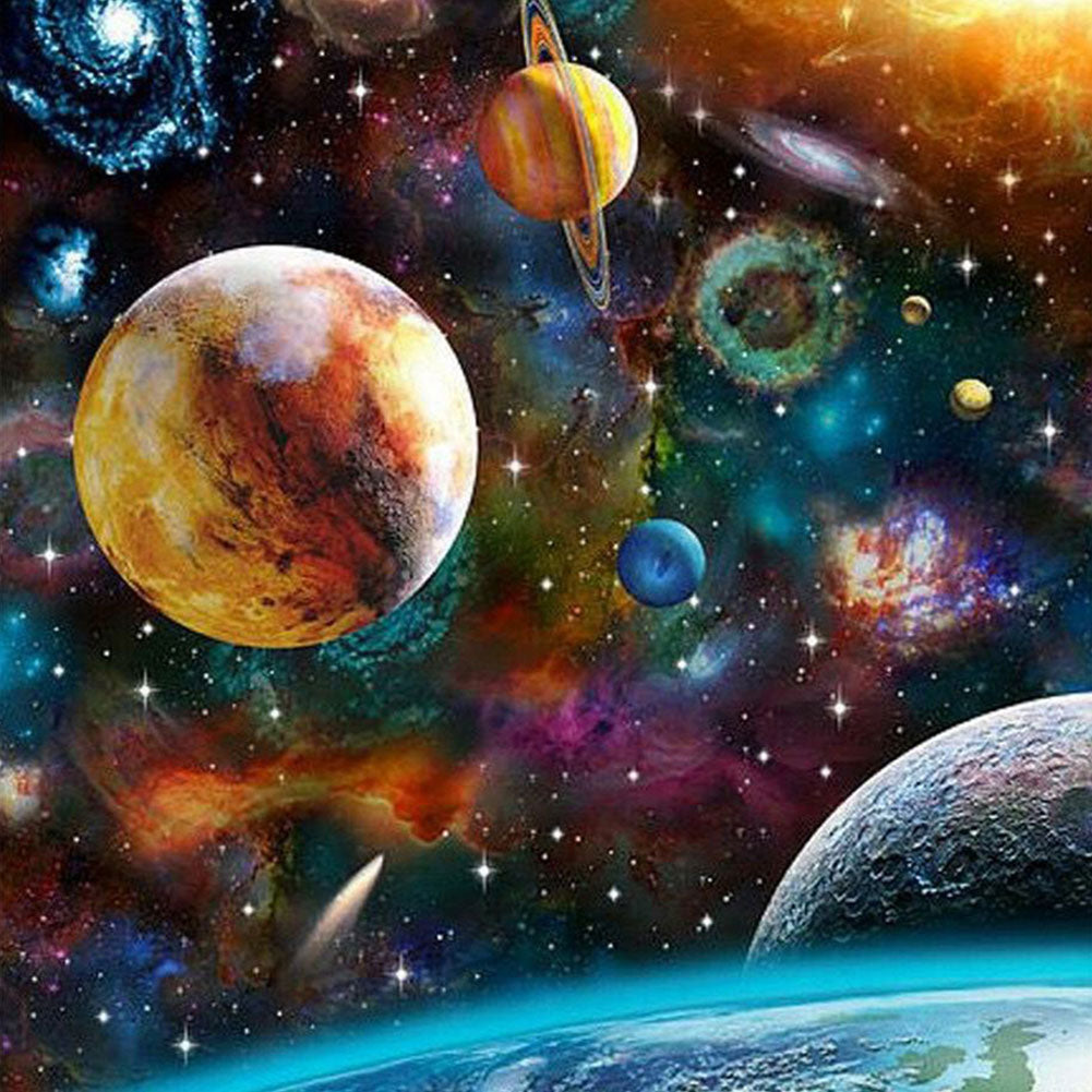 Planet - Full Round Drill Diamond Painting 50*50CM