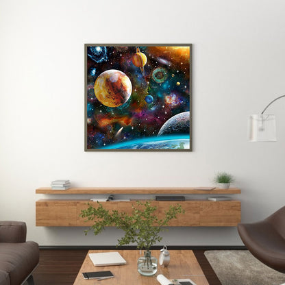 Planet - Full Round Drill Diamond Painting 50*50CM