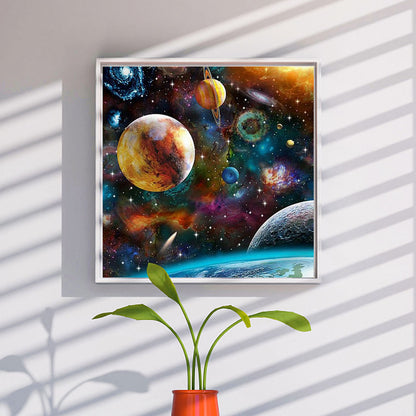 Planet - Full Round Drill Diamond Painting 50*50CM
