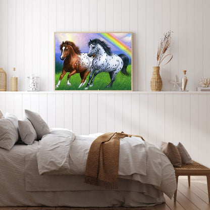 Galloping Horse - Full Round Drill Diamond Painting 40*30CM