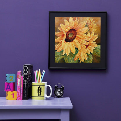 Sunflower - Full Round Drill Diamond Painting 40*40CM