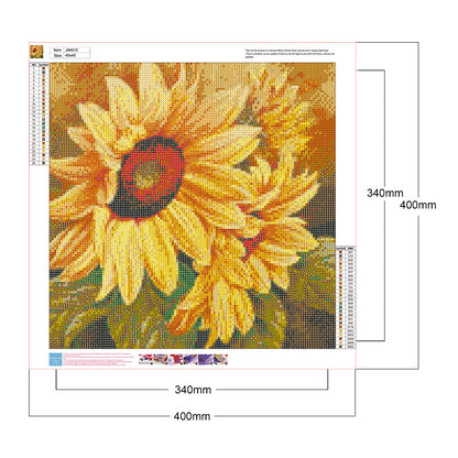 Sunflower - Full Round Drill Diamond Painting 40*40CM