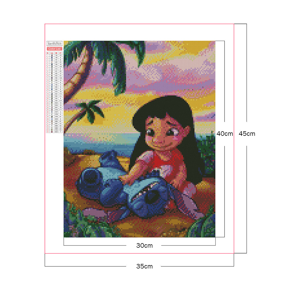 Stitch - Full Square Drill Diamond Painting 30*40CM