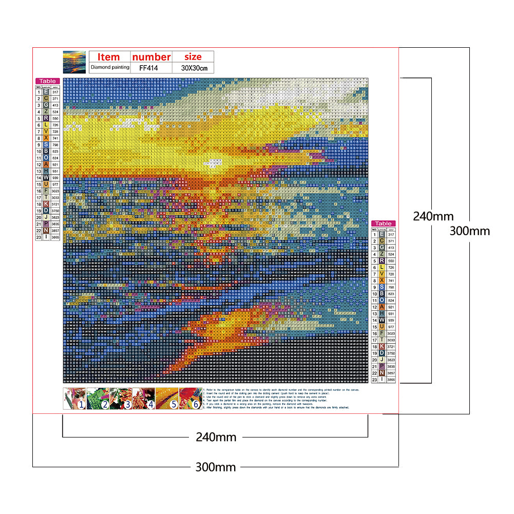 Seaside - Full Square Drill Diamond Painting 30*30CM