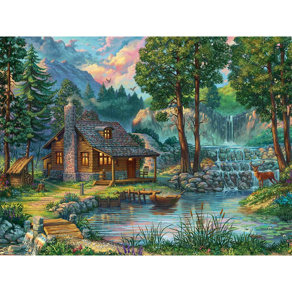 Landscape Forest - Full Square Drill Diamond Painting 40*30CM