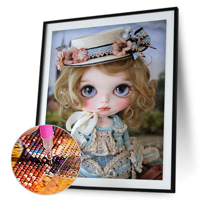 Big Eye Doll - Full Round Drill Diamond Painting 30*40CM