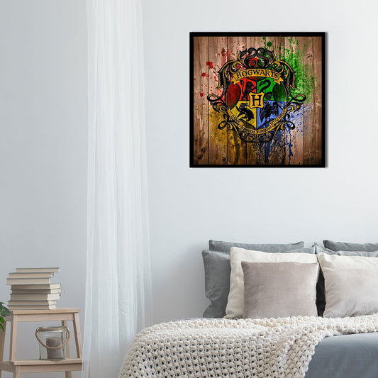 Harry Potter Badge - Full Round Drill Diamond Painting 40*40CM