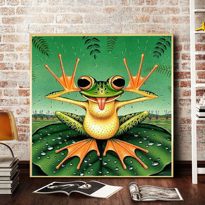 Frog - Full Round Drill Diamond Painting 50*50CM