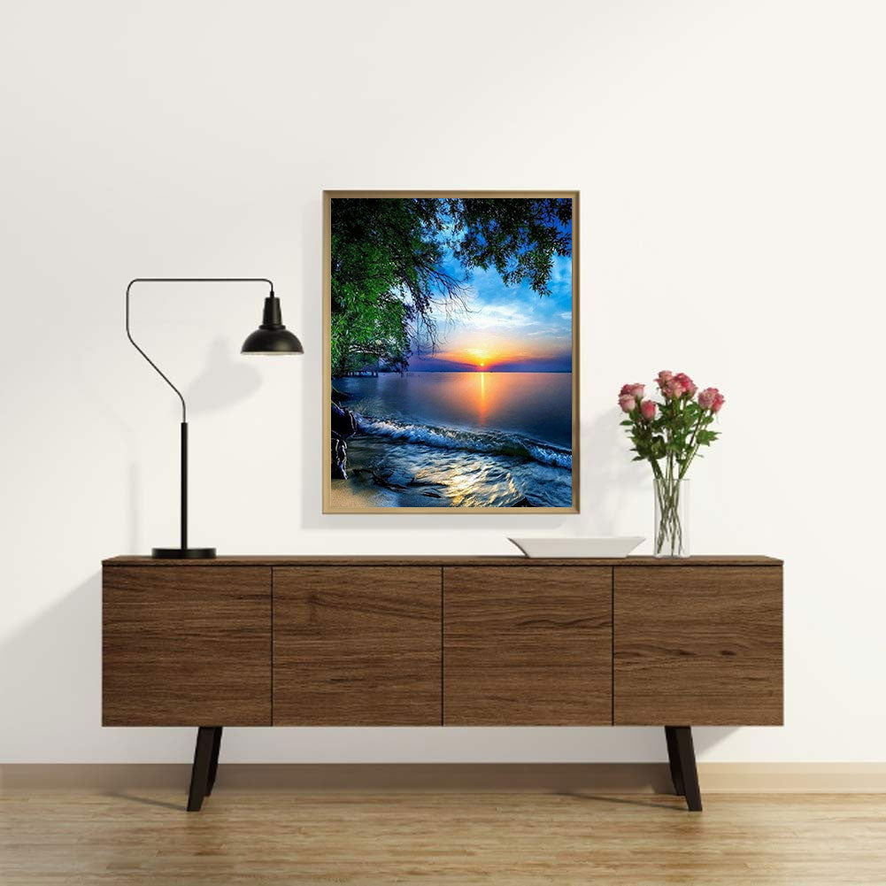 Sunset - Full Square Drill Diamond Painting 50*60CM