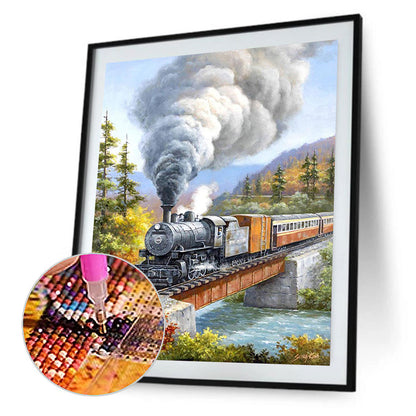 Jet Train - Full Square Drill Diamond Painting 30*40CM