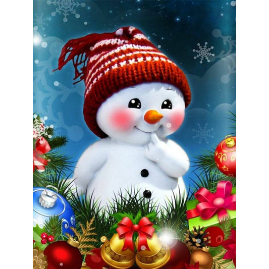 Cartoon Snowman - Full Square Drill Diamond Painting 30*40CM