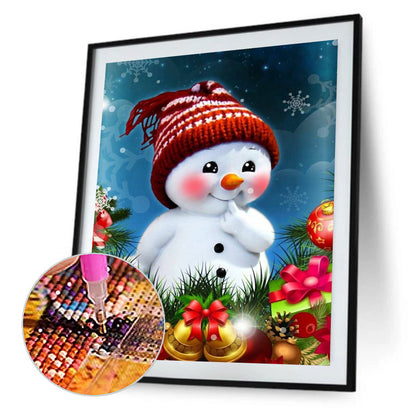 Cartoon Snowman - Full Square Drill Diamond Painting 30*40CM