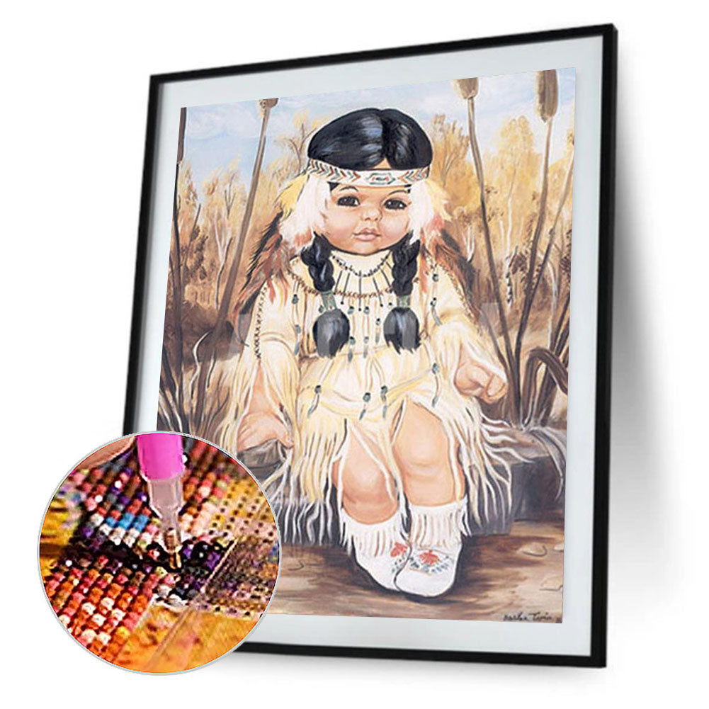 Little Girl - Full Square Drill Diamond Painting 30*40CM