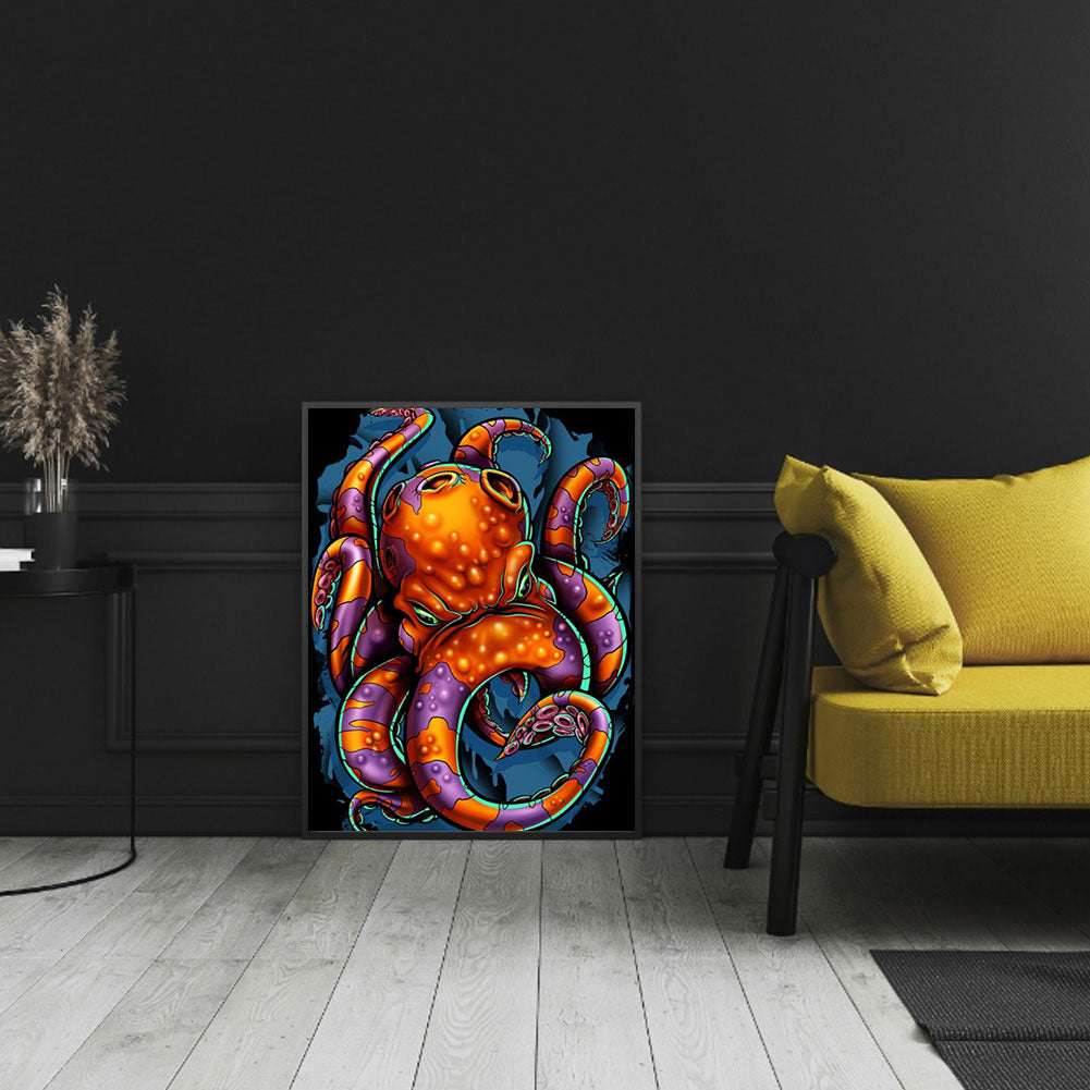 Octopus - Full Round Drill Diamond Painting 30*40CM