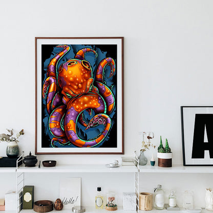 Octopus - Full Round Drill Diamond Painting 30*40CM