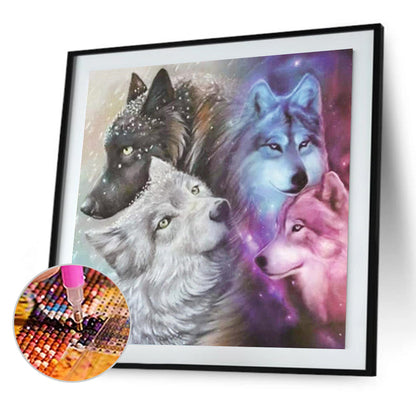 Wolf Pack - Full Square Drill Diamond Painting 50*50CM