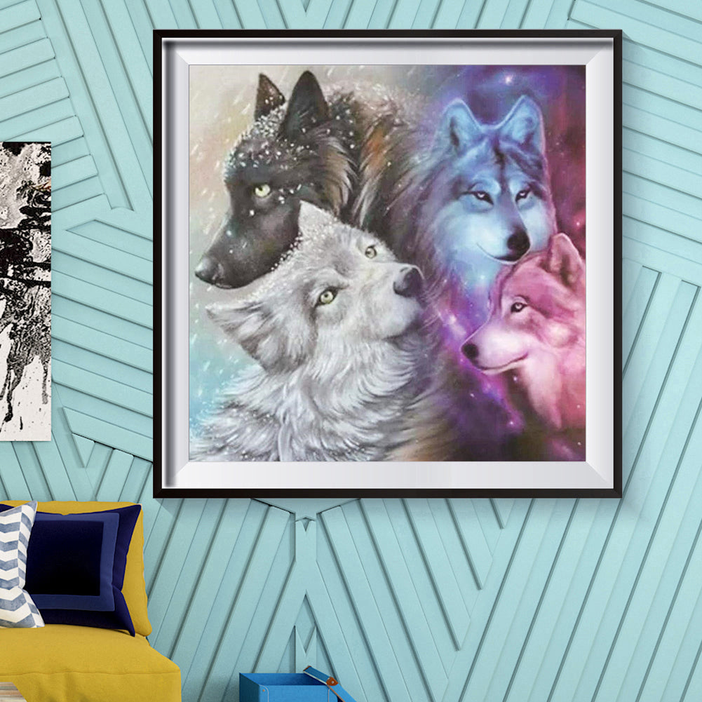 Wolf Pack - Full Square Drill Diamond Painting 50*50CM