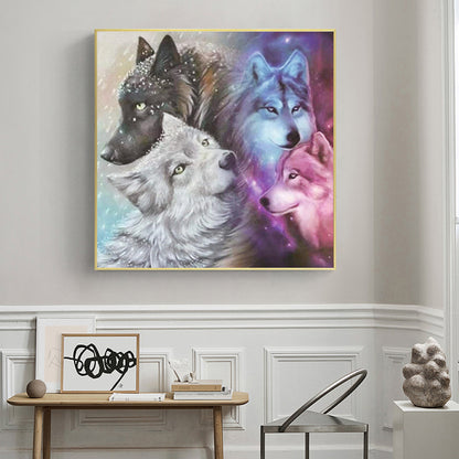 Wolf Pack - Full Square Drill Diamond Painting 50*50CM