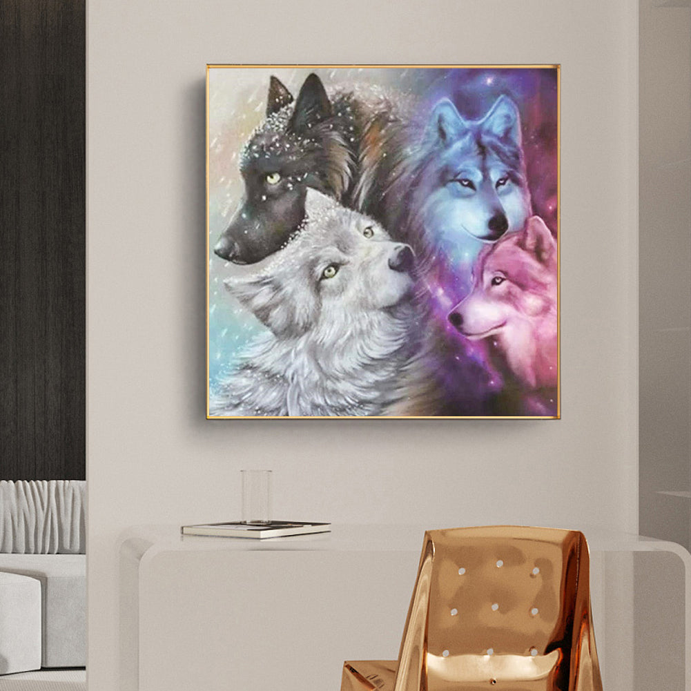 Wolf Pack - Full Square Drill Diamond Painting 50*50CM