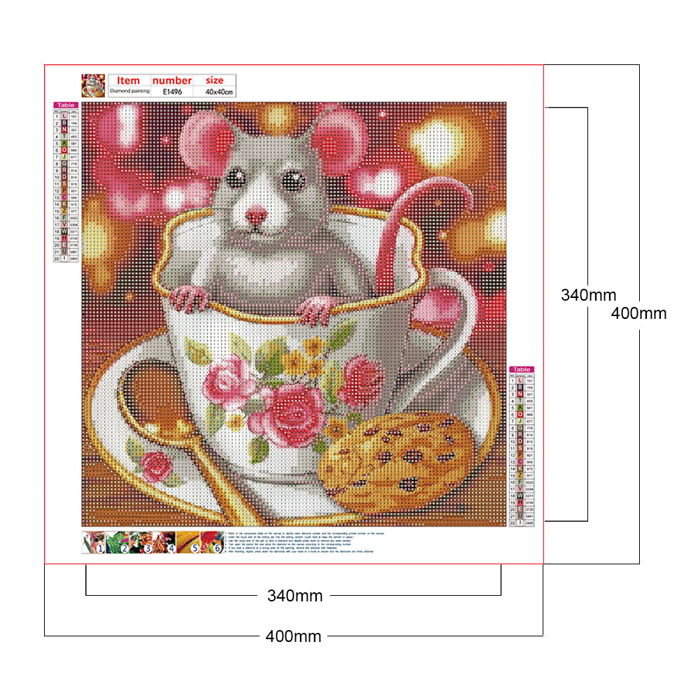 Mouse - Full Round Drill Diamond Painting 40*40CM