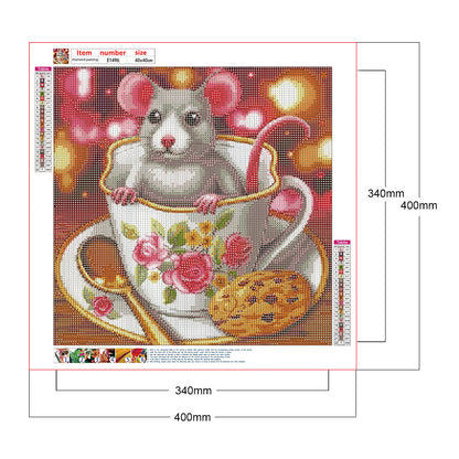 Mouse - Full Round Drill Diamond Painting 40*40CM