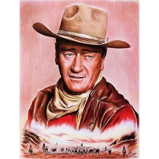 Cowboy - Full Round Drill Diamond Painting 40*50CM